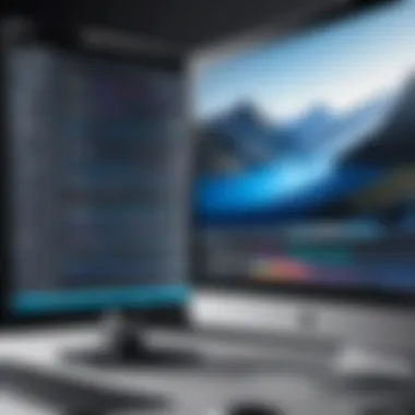 Editing Software for Background Blur Editing software showcasing background blur tools