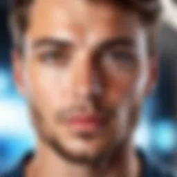 Stunning portrait with blurred background