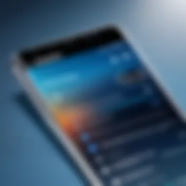 Third-Party App for Background Blurring Third-party app interface for blurring backgrounds on Samsung