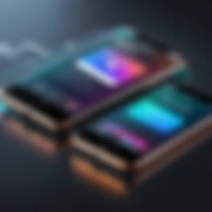 Visual representation of app design principles