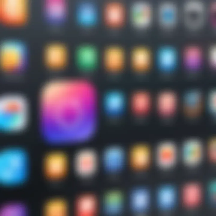 Before and after comparison of app icons