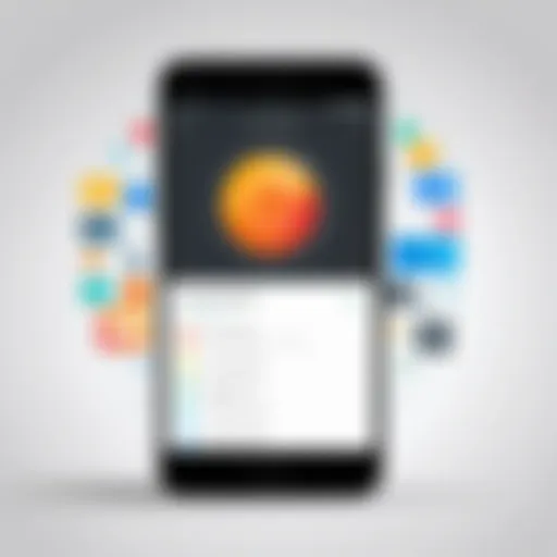 Visual representation of a smartphone storage full notification