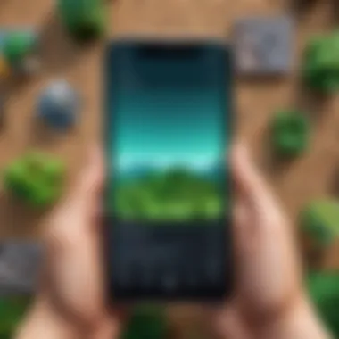 User Interface for Shader Settings User interface showcasing shader options in Minecraft Mobile
