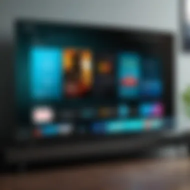 Navigating the Kodi Interface Illustration of Kodi interface on Firestick TV