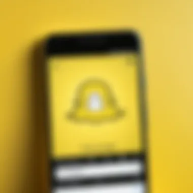 Snapchat Logo on Google Device Snapchat logo on a Google device screen