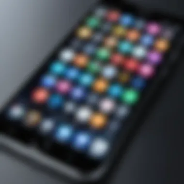 Exploring Free Music Apps on a Smartphone A smartphone displaying various free music apps.
