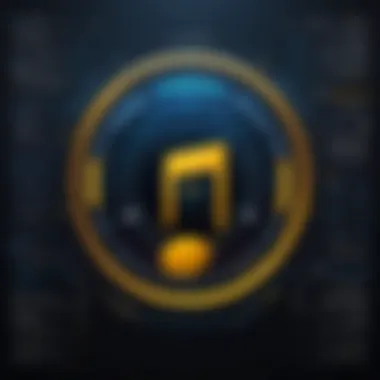 A graphic representation of copyright symbols highlighting music rights.