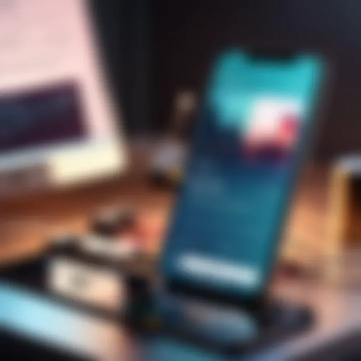 Creative Instagram Story layout displaying engaging content with music