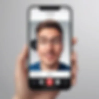 Capturing a FaceTime call on an iPhone screen