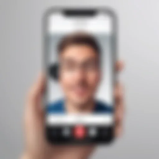 Capturing a FaceTime call on an iPhone screen