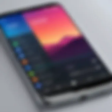 Android Screen Sharing Interface Screen sharing interface on an Android device