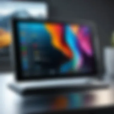 Tablet with Custom Photo Widgets A tablet showcasing multiple customized photo widgets
