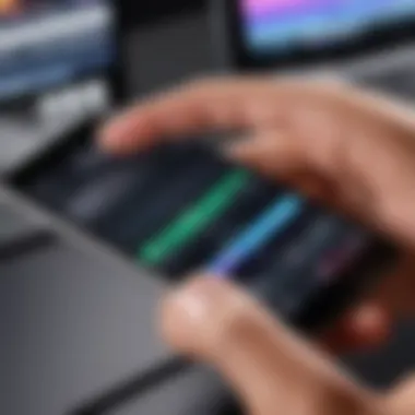 Adjusting Playback Speed A user adjusting the playback speed slider in iMovie on an iPhone