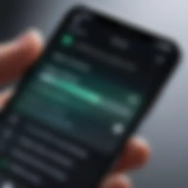 Verifying Unlock Status in Settings Checking iPhone settings for unlock status