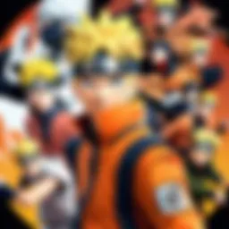 Naruto Shippuden featured characters in action
