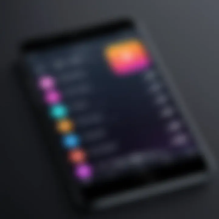 User interface of a top-rated music app