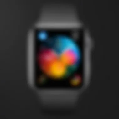 Apple Watch in Lifestyle Context Stylish and functional Apple Watch with a unique face in a lifestyle setting