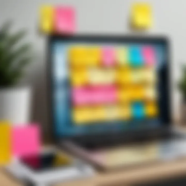 Innovative applications featuring sticky notes for enhanced workflow