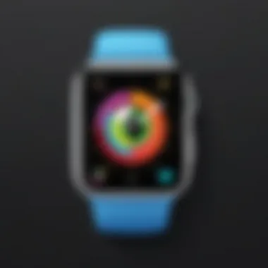 Colorful Infograph watch faces displayed on Apple Watch Series 3