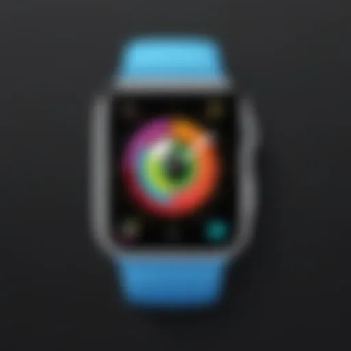 Colorful Infograph watch faces displayed on Apple Watch Series 3