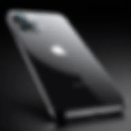 Close-up view of the latest Apple phone design showcasing sleek lines and premium materials.