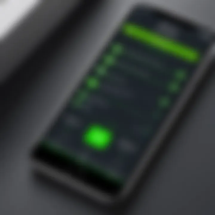 Webroot installation interface on iPhone