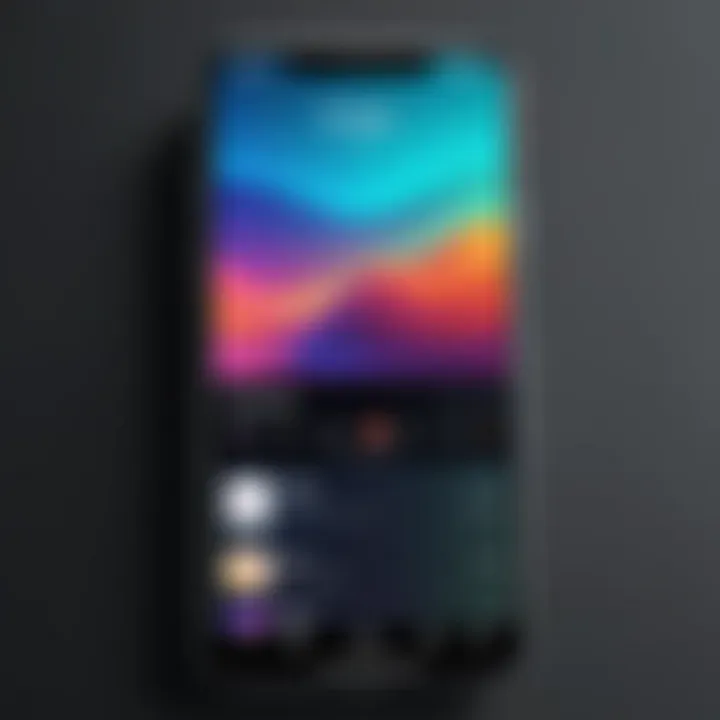 A phone showcasing an Instagram Story with a music player interface