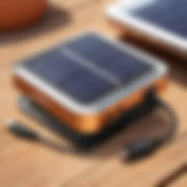 Sleek design of the Jackery Solar Adapter showcasing its portability