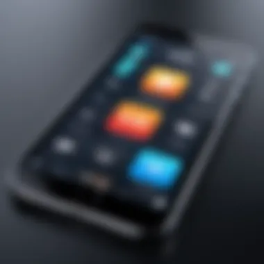 Interactive User Interface of Just Play User interface of Just Play for iPhone showcasing interactive elements