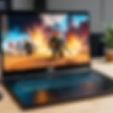 Roblox gameplay on a high-performance laptop