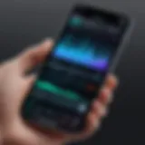 Demonstration of iOS screen recording interface