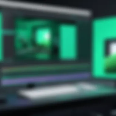 Chroma Keying in Filmora Chroma keying in Filmora software interface