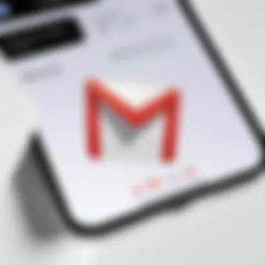 Gmail interface on iPhone showcasing email tracking features