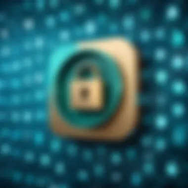 Symbols of Privacy and Security Illustration showing security locks representing privacy protection