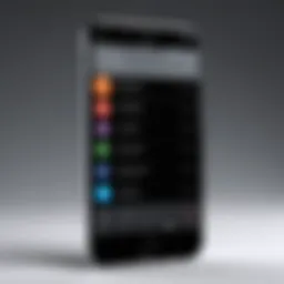 High-tech smartphone displaying call recording application