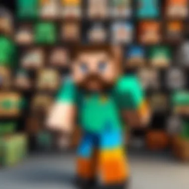 Showcase of Unique Minecraft Skins Creative skins designed using Minecraft skin maker tools displayed in a gallery