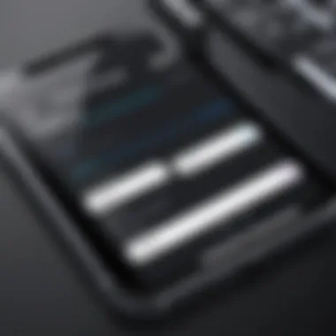 Utilizing the iPhone Search Bar for Efficient Document Retrieval iPhone search bar with document options