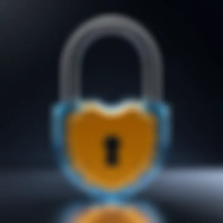 An illustration of a secure padlock symbolizing account security