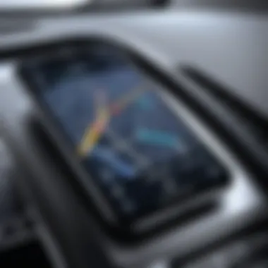 GPS Interface on Apple Device Illustration of GPS interface on an Apple device