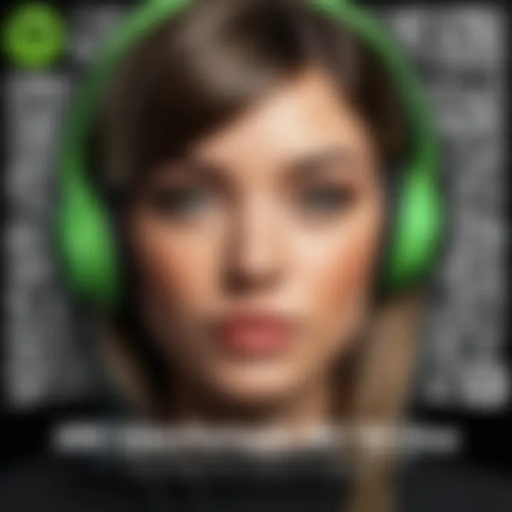 An artist's promotional material showcasing the Spotify QR code feature for music discovery.