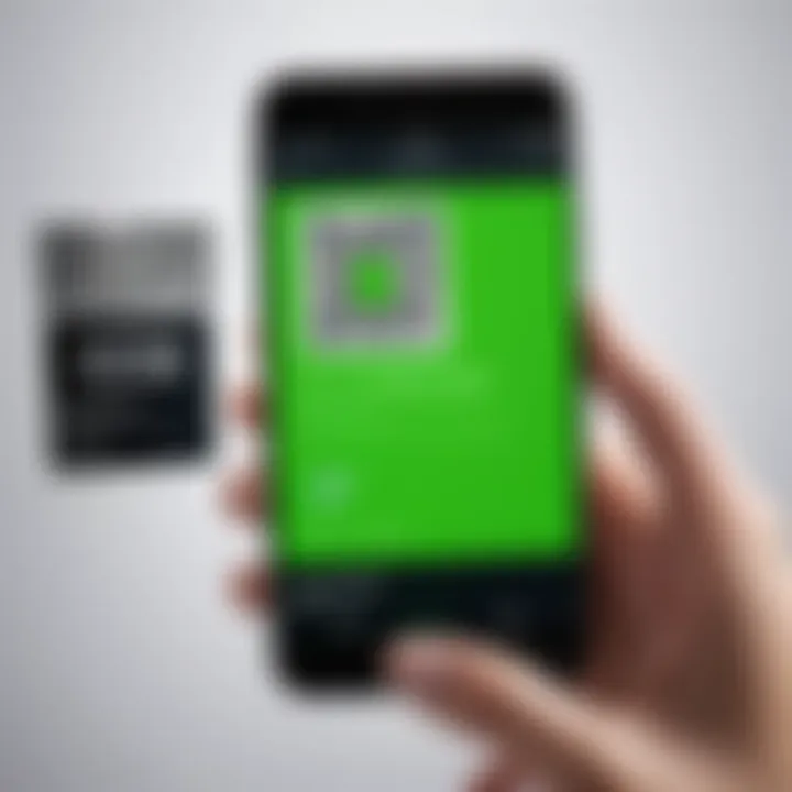 User scanning a QR code with a Spotify app on their device.