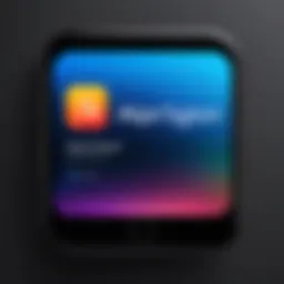 Login screen of the App Store on a device