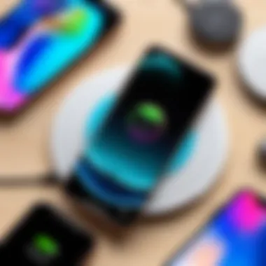 Diverse Color Choices for Wireless Chargers Wireless charging pad showcasing multiple color options