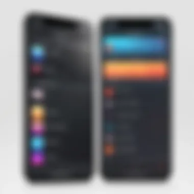 Recording App Interface for Vocalists Screenshot of a recording app interface showcasing vocal options