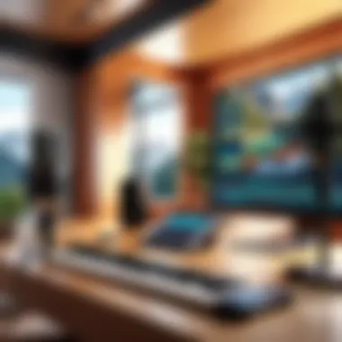 Ideal Recording Environment for Singers A serene environment set up for recording vocals with an iPhone