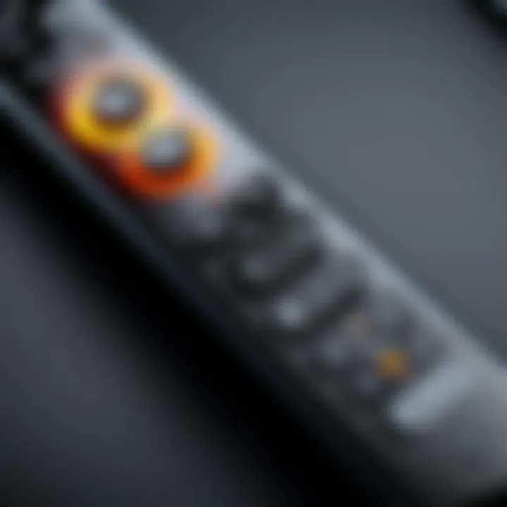 Close-up of Firestick Remote Buttons