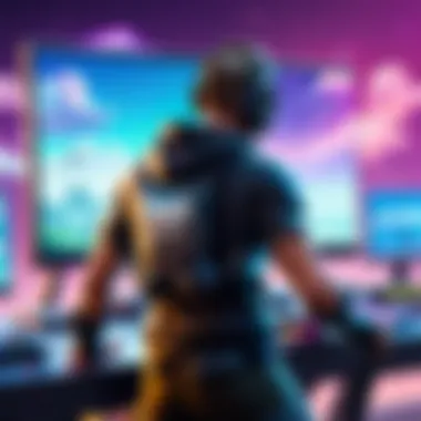 Cloud gaming interface showcasing Fortnite gameplay