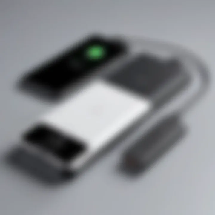 Wireless charging power bank demonstrating convenience