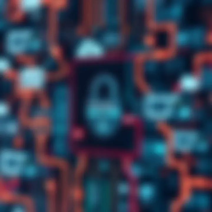 An abstract representation of privacy and security in digital photography.