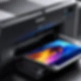 High-performance Epson printer in action